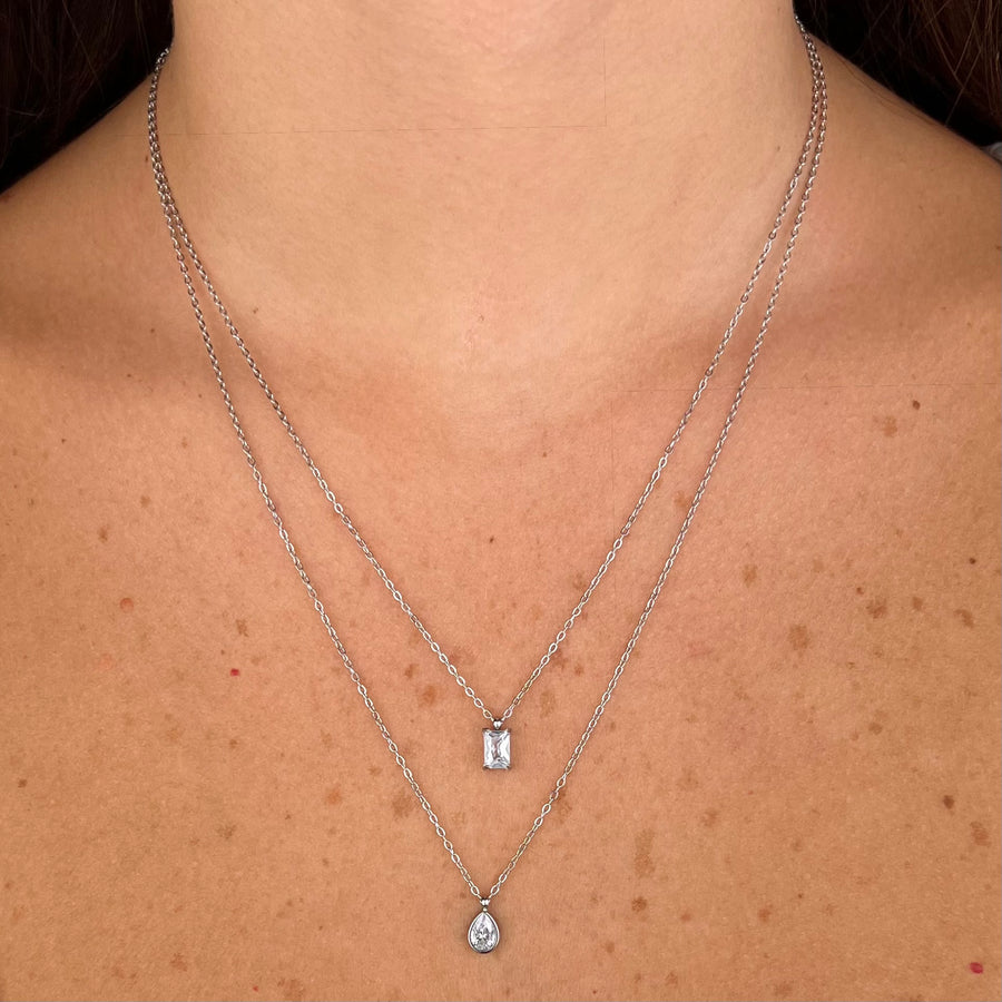 Collana Drop baguette - dettaglio