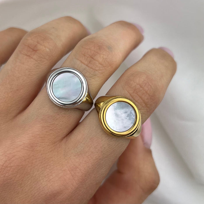 Anello Chevalier Madre Perla