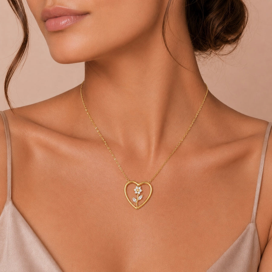 Collana Daisy in oro - vista frontale