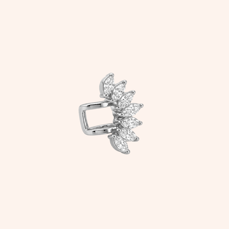 Earcuff Crystal in acciaio - dettaglio