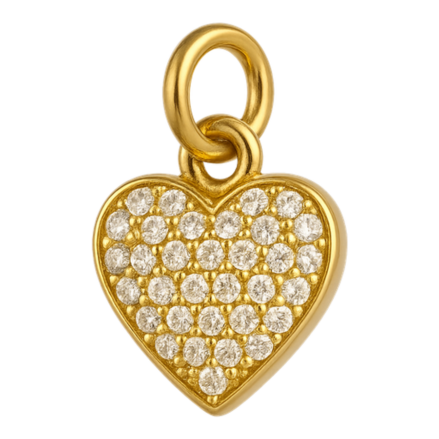 Ciondolo Cuore Pavè