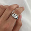 Anello Simple Square Con Incisione