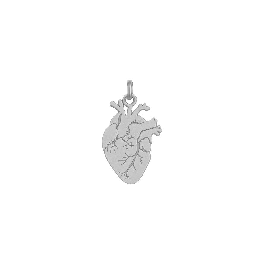 Ciondolo Cuore Anatomico - vista laterale
