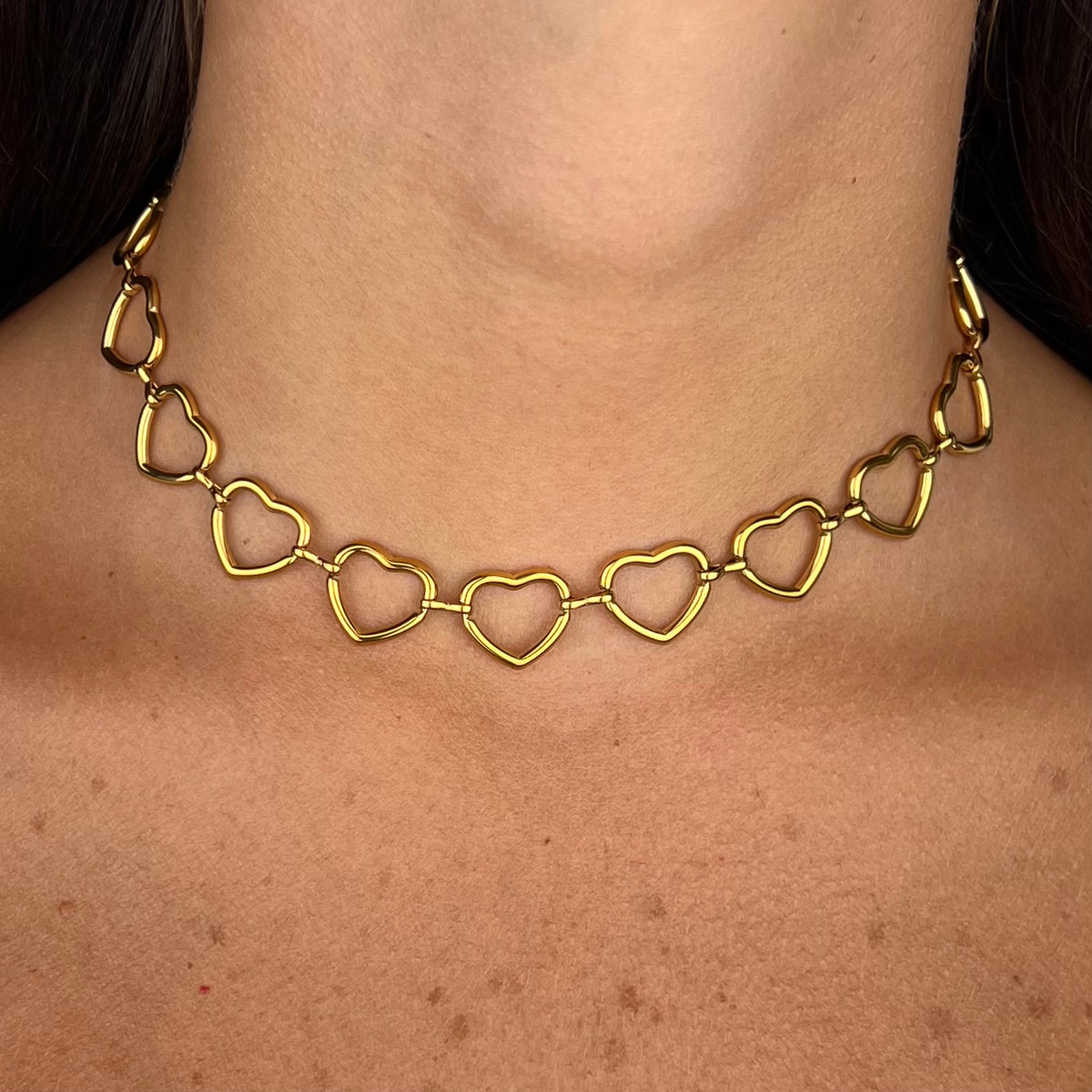 Collana Open hearts - dettaglio