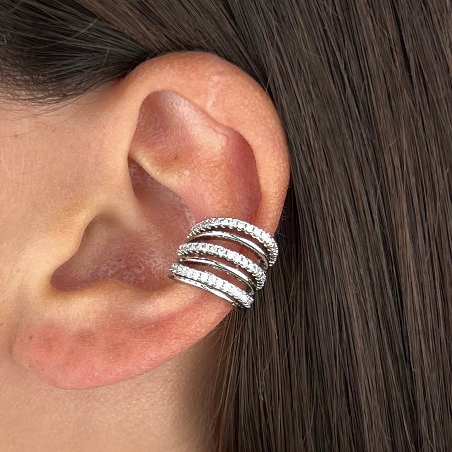 Earcuff Multifascia pavè - dettaglio