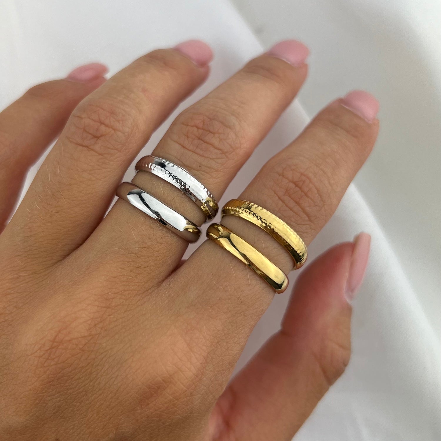 Anillo doble vintage