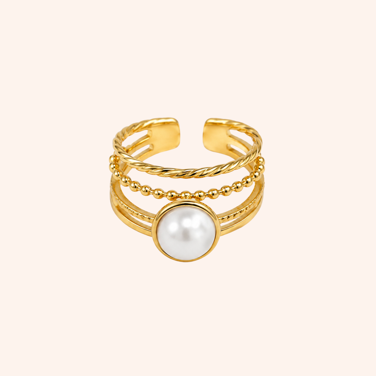 Anello Pearl in oro