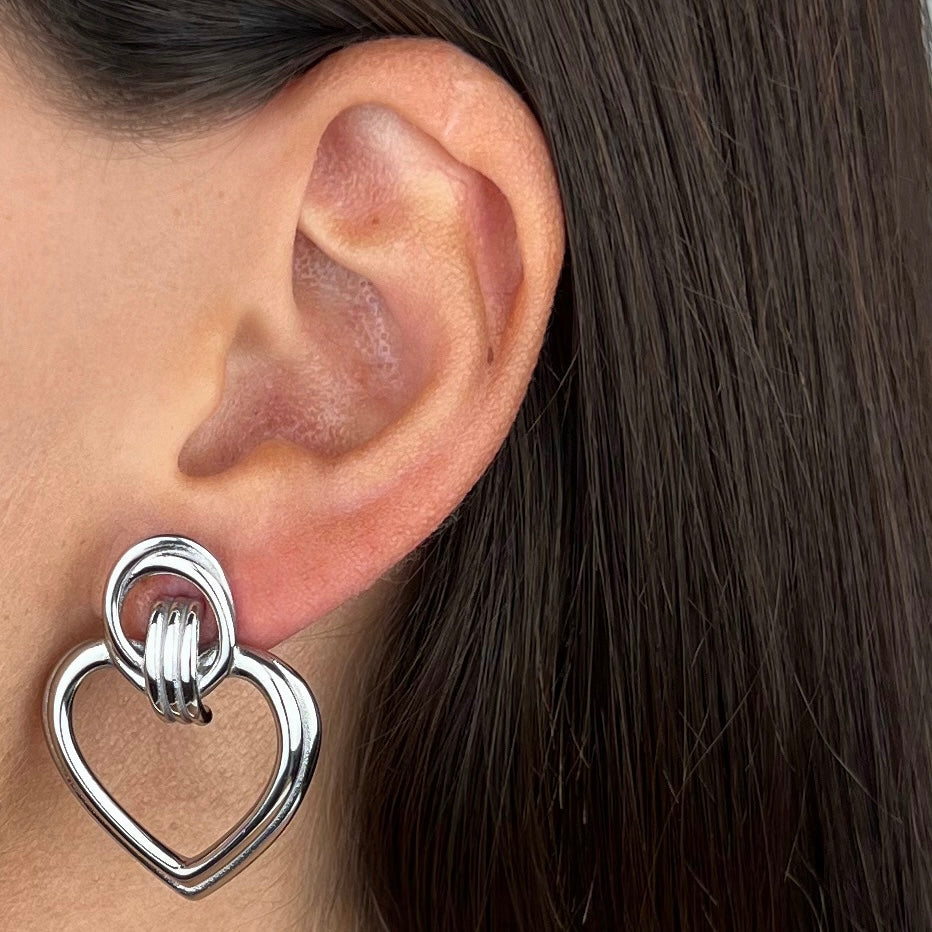 Orecchini Entwine Heart - dettaglio