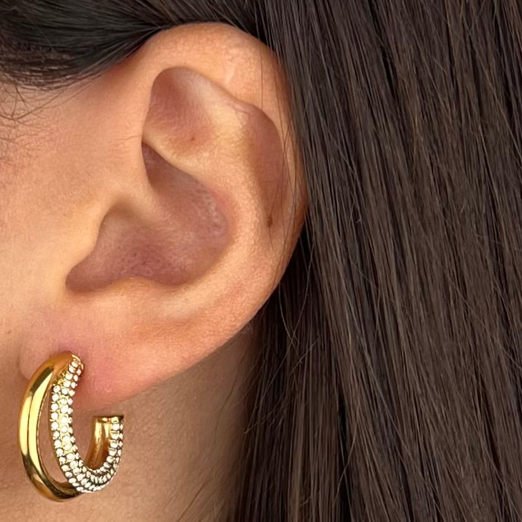 Orecchini Double hoops (Novità)