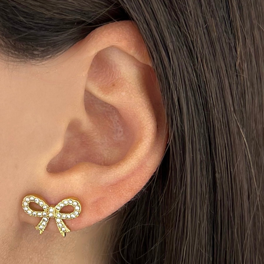 Orecchini Fiocchetto pavè (Novità)