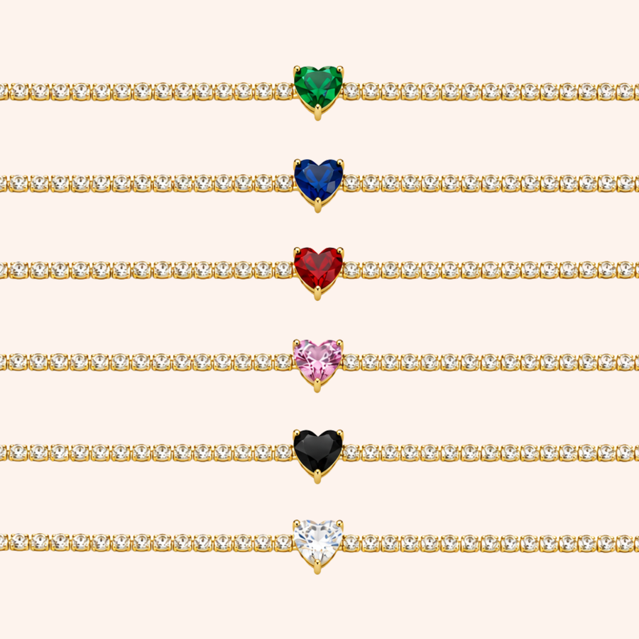 Pulsera Tennis Mini Heart