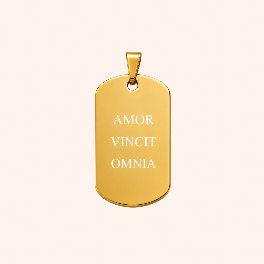 Ciondolo Targhetta Ovale