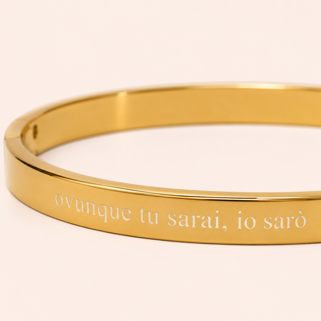 Bracciale Manetta Simple Con Incisione