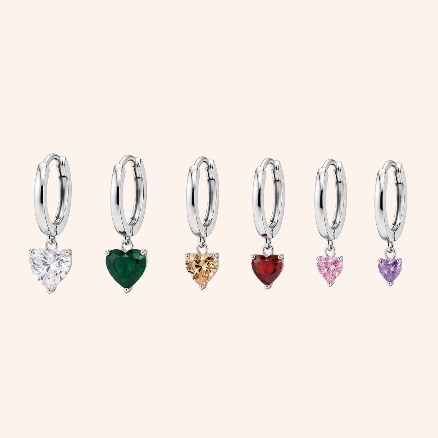 Set Orecchini Heart Glow
