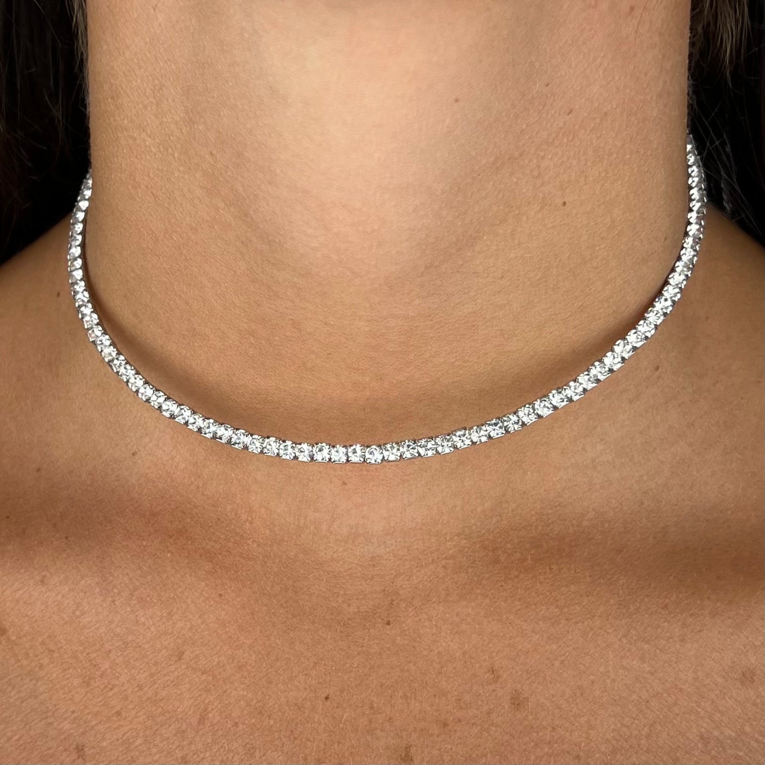Collana Girocollo tennis rigido (Novità)