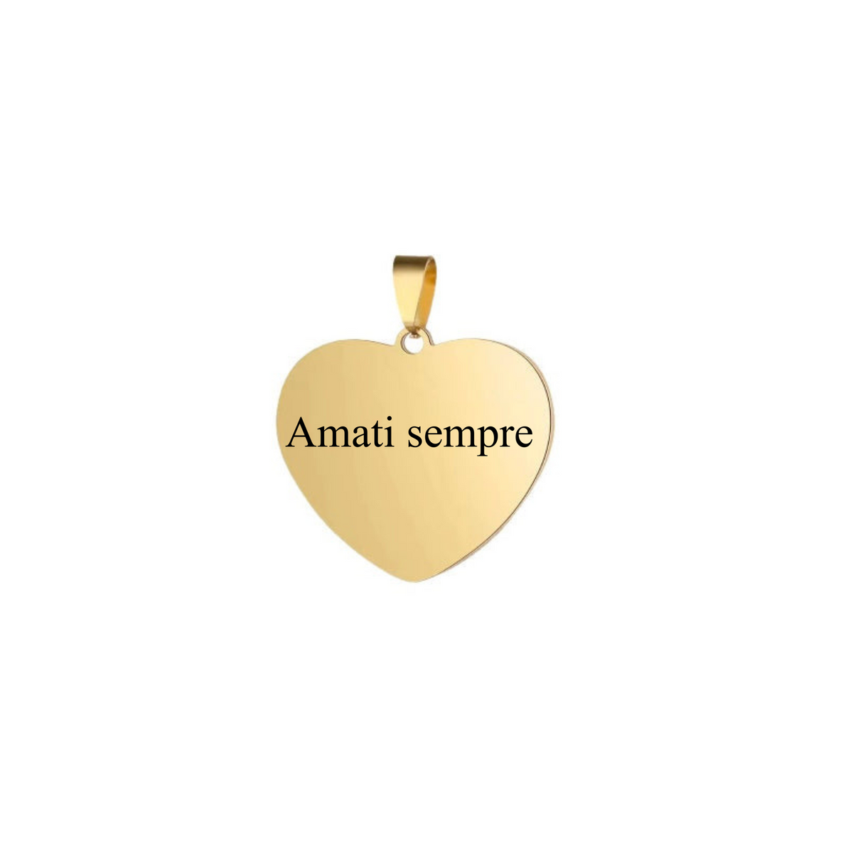 Ciondolo Targhetta Cuore