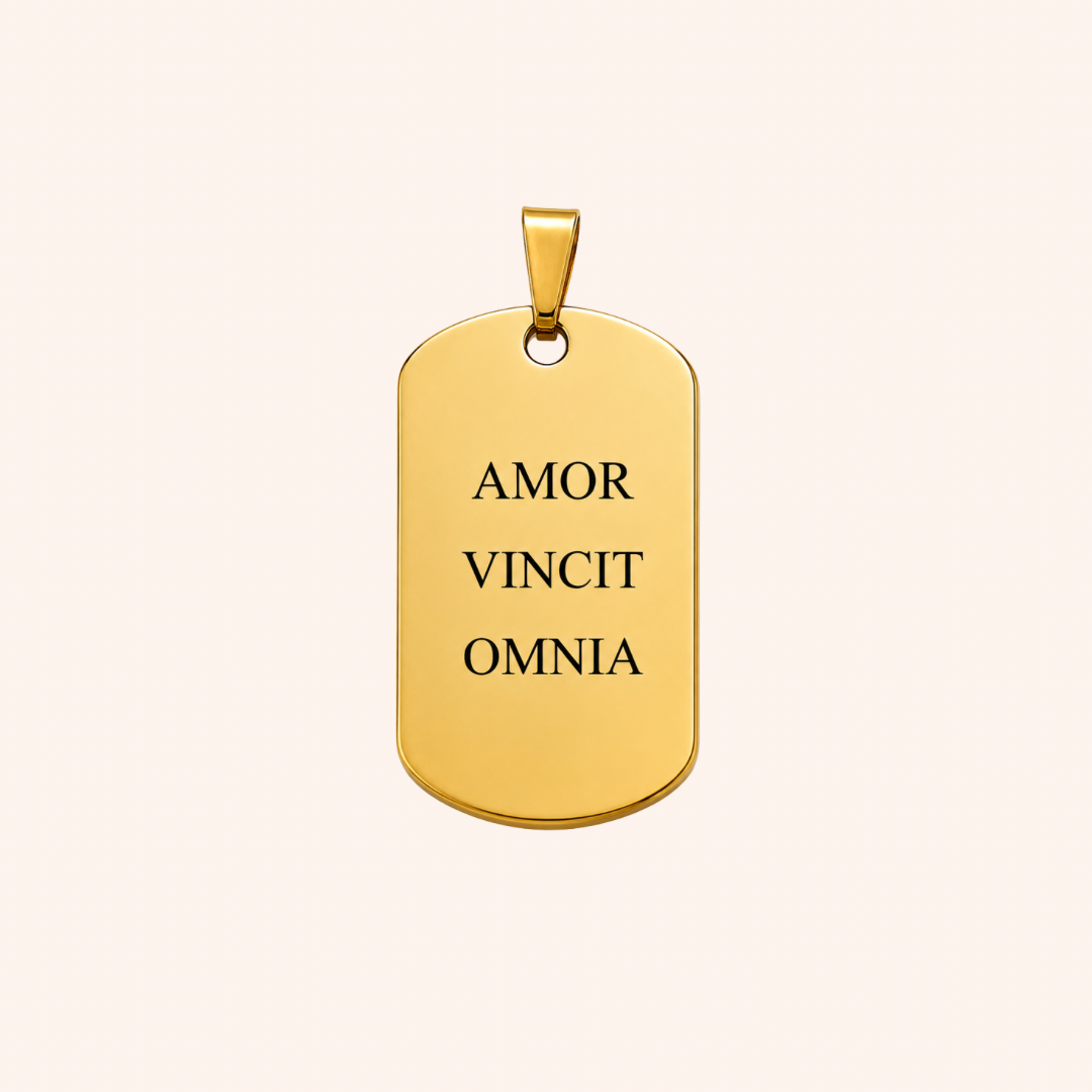 Ciondolo Targhetta Ovale