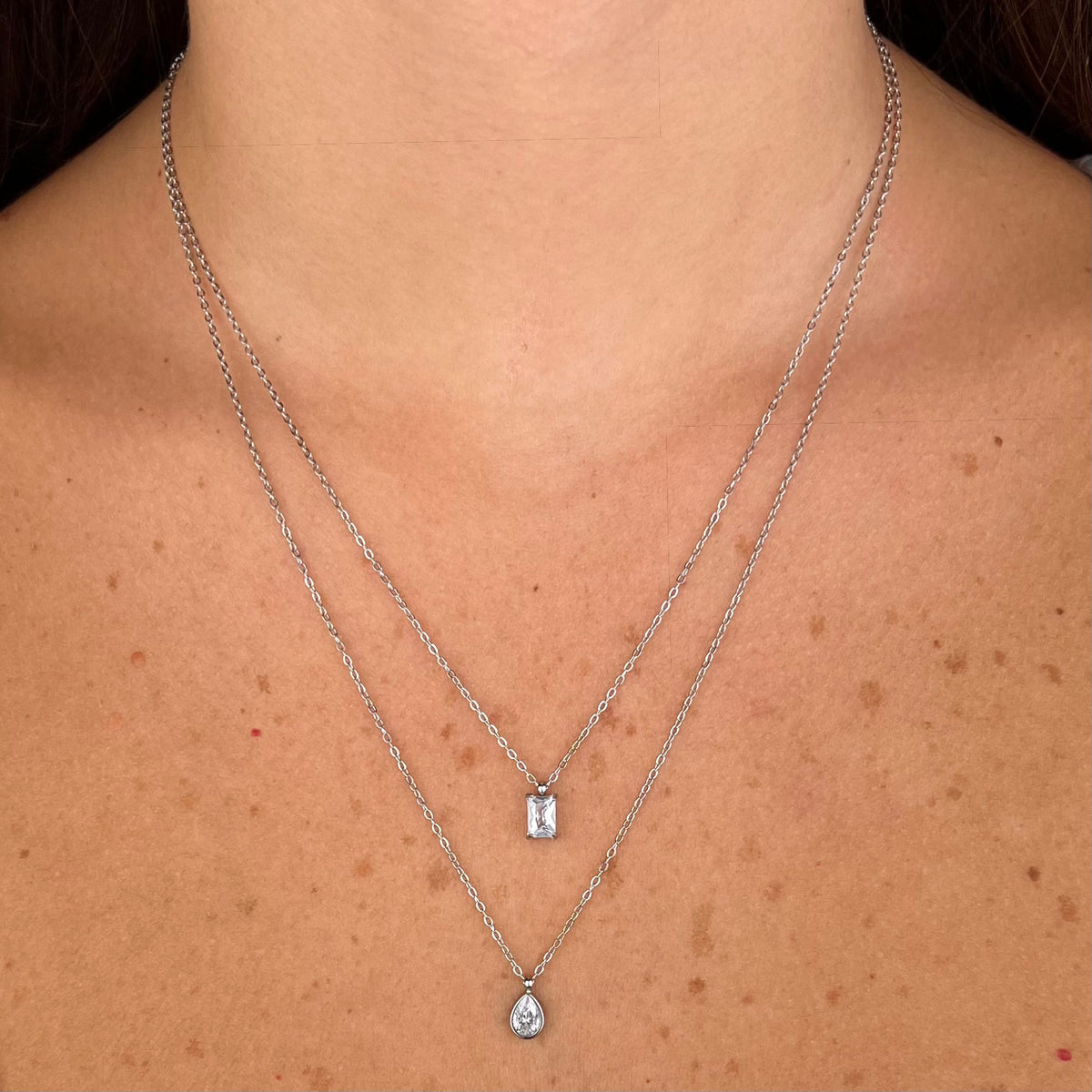 Collana Drop baguette - dettaglio