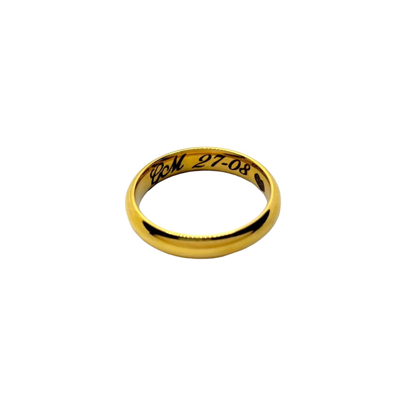 Anello Fedina Con Incisione