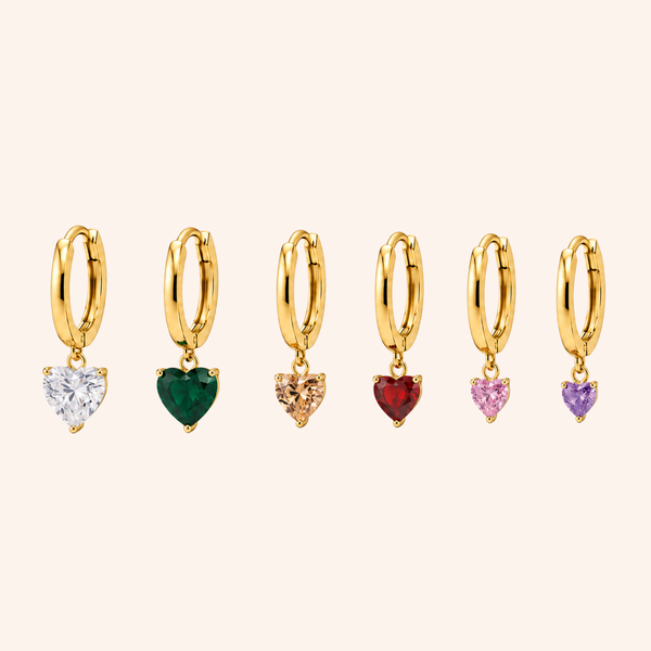Set Orecchini Heart Glow