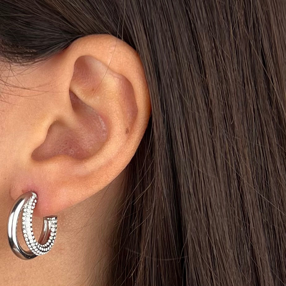 Orecchini Double hoops (Novità)