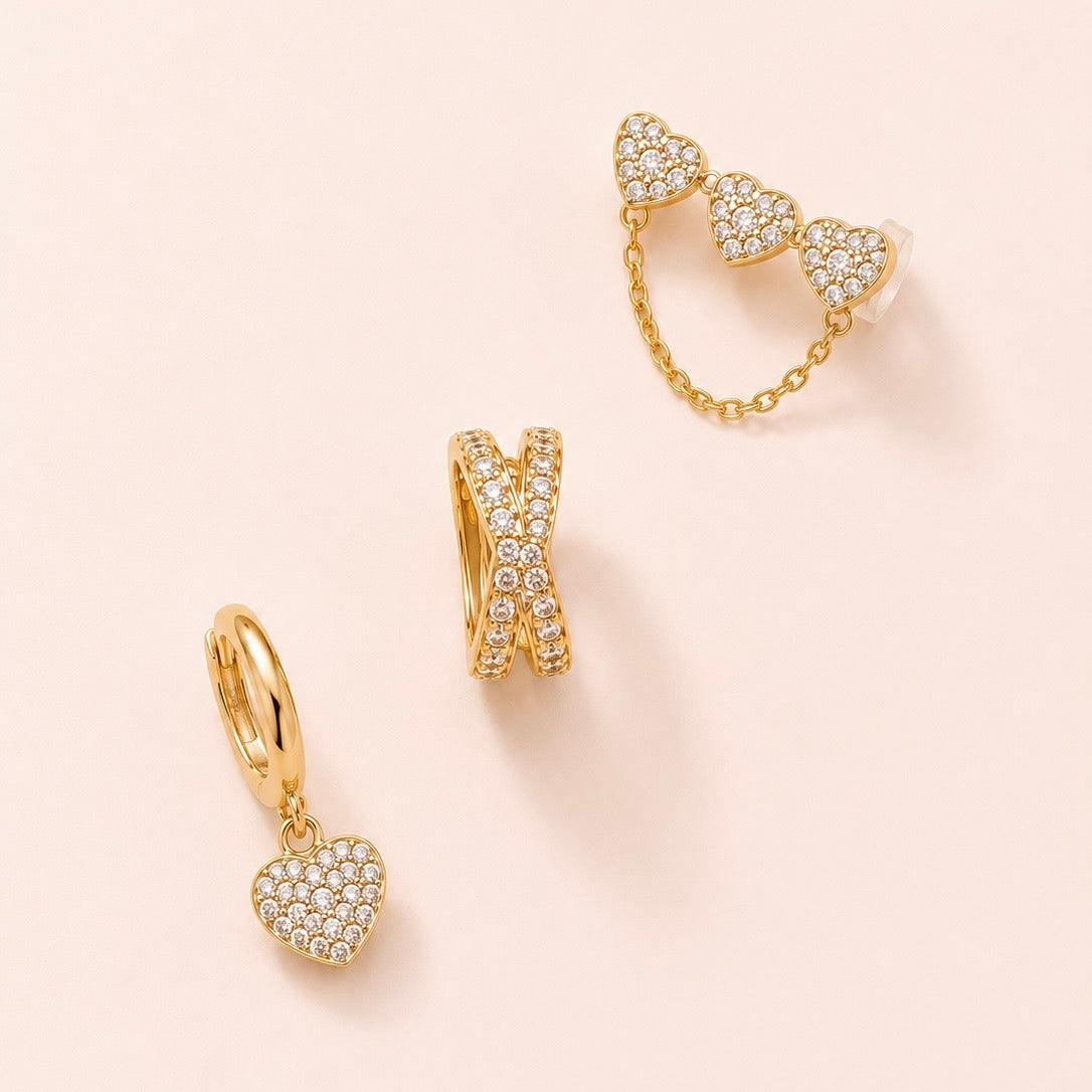 Set Orecchini Royal Love in oro