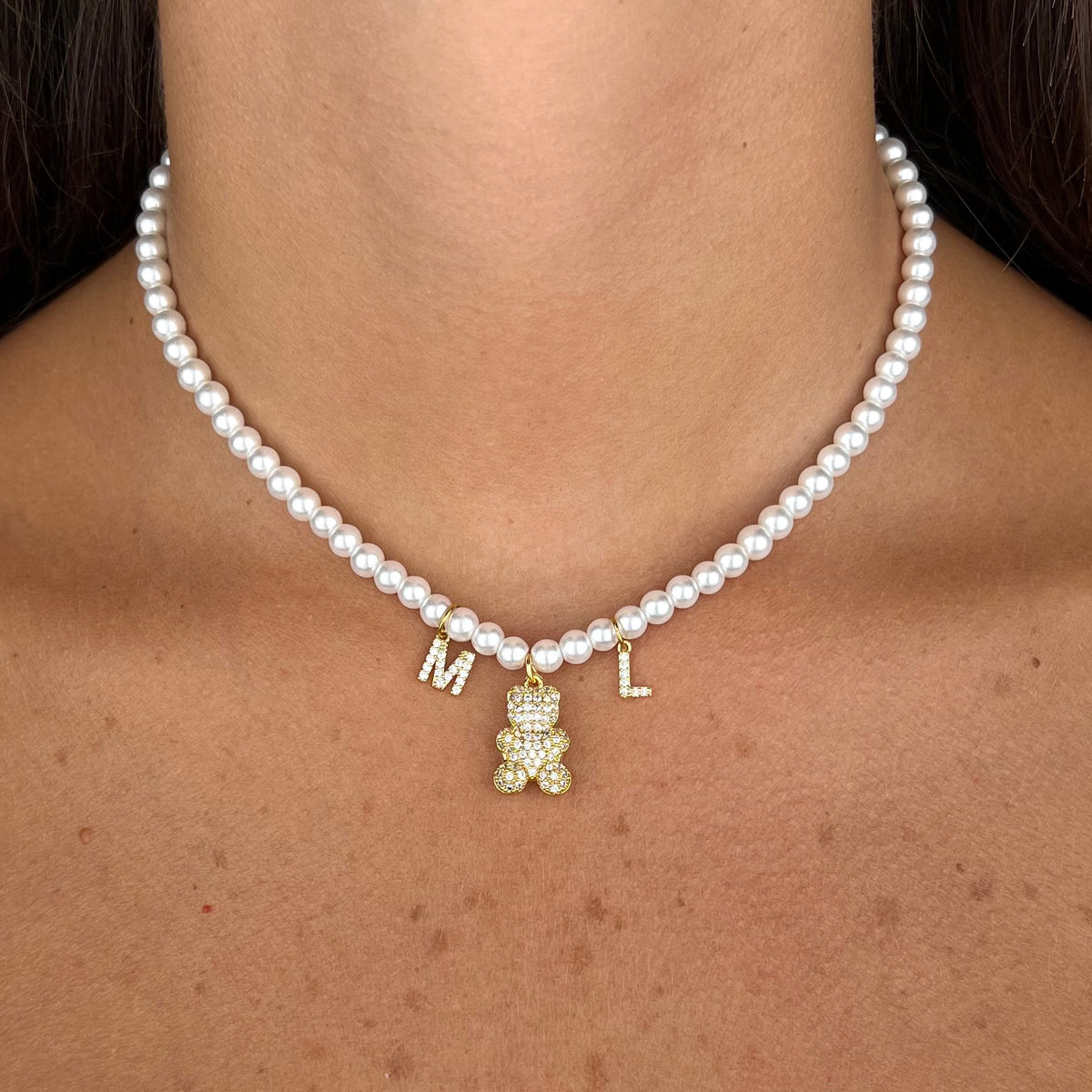 Collana Pearl teddy