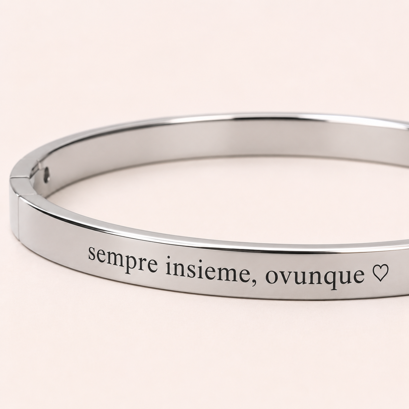 Bracciale Manetta Simple Con Incisione