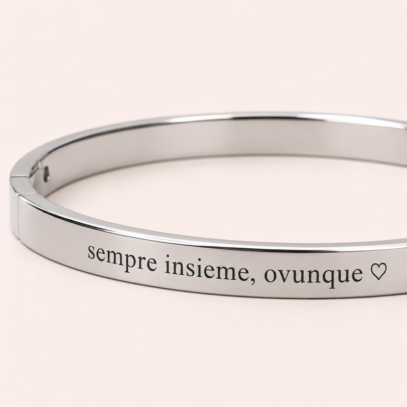 Bracciale Manetta Simple Con Incisione