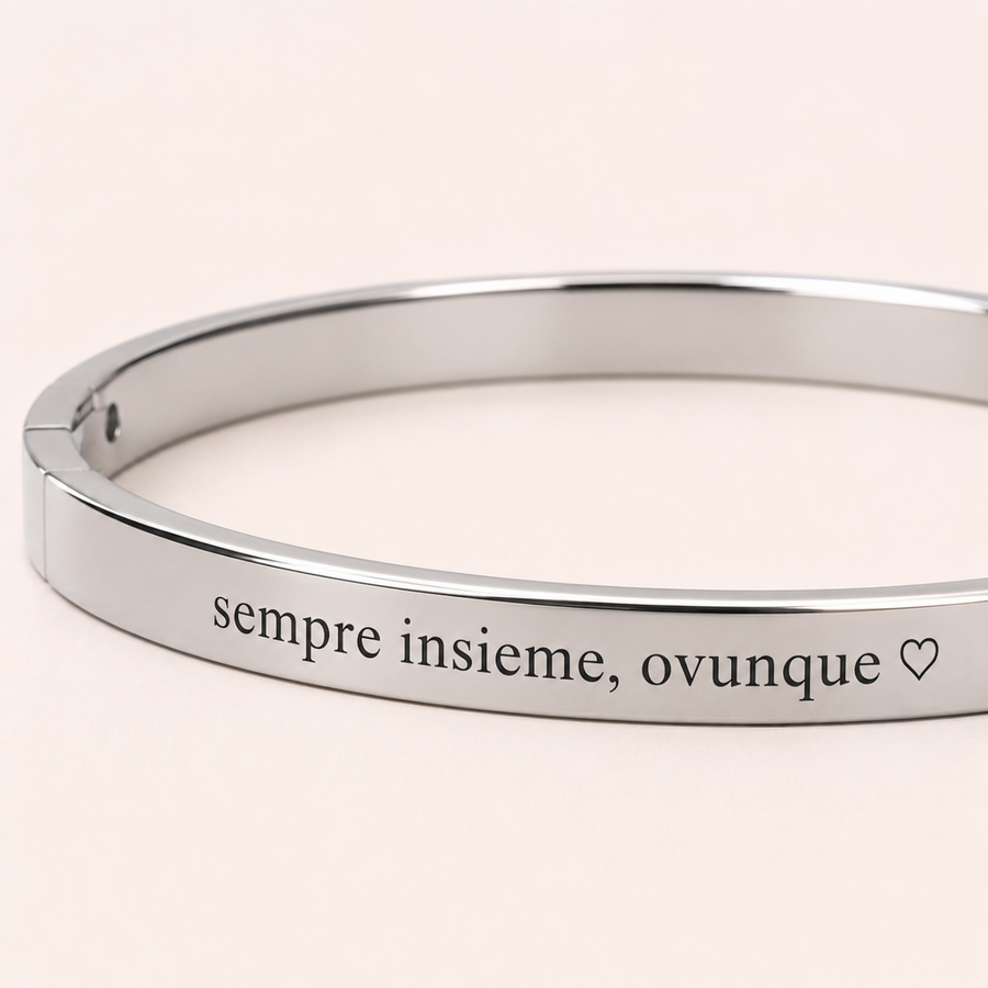 Bracciale Manetta Simple Con Incisione