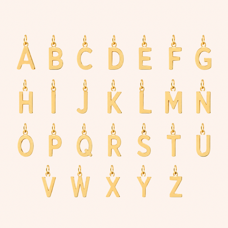 Colgante Letra Basic