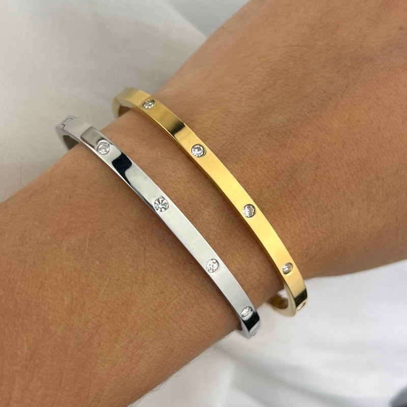 Bracciale Rigido Punti Luce Slim