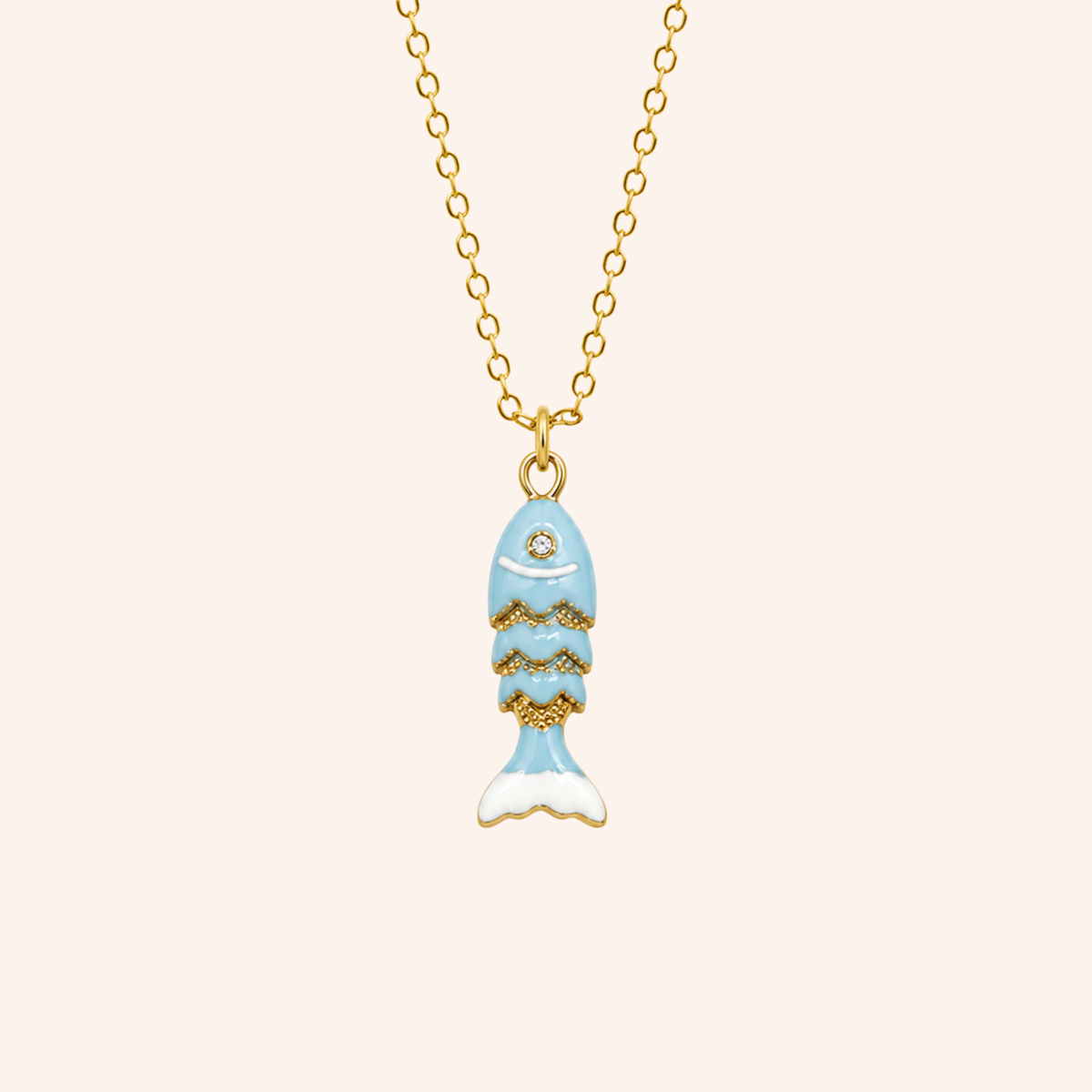Collana Lucky Fish in oro