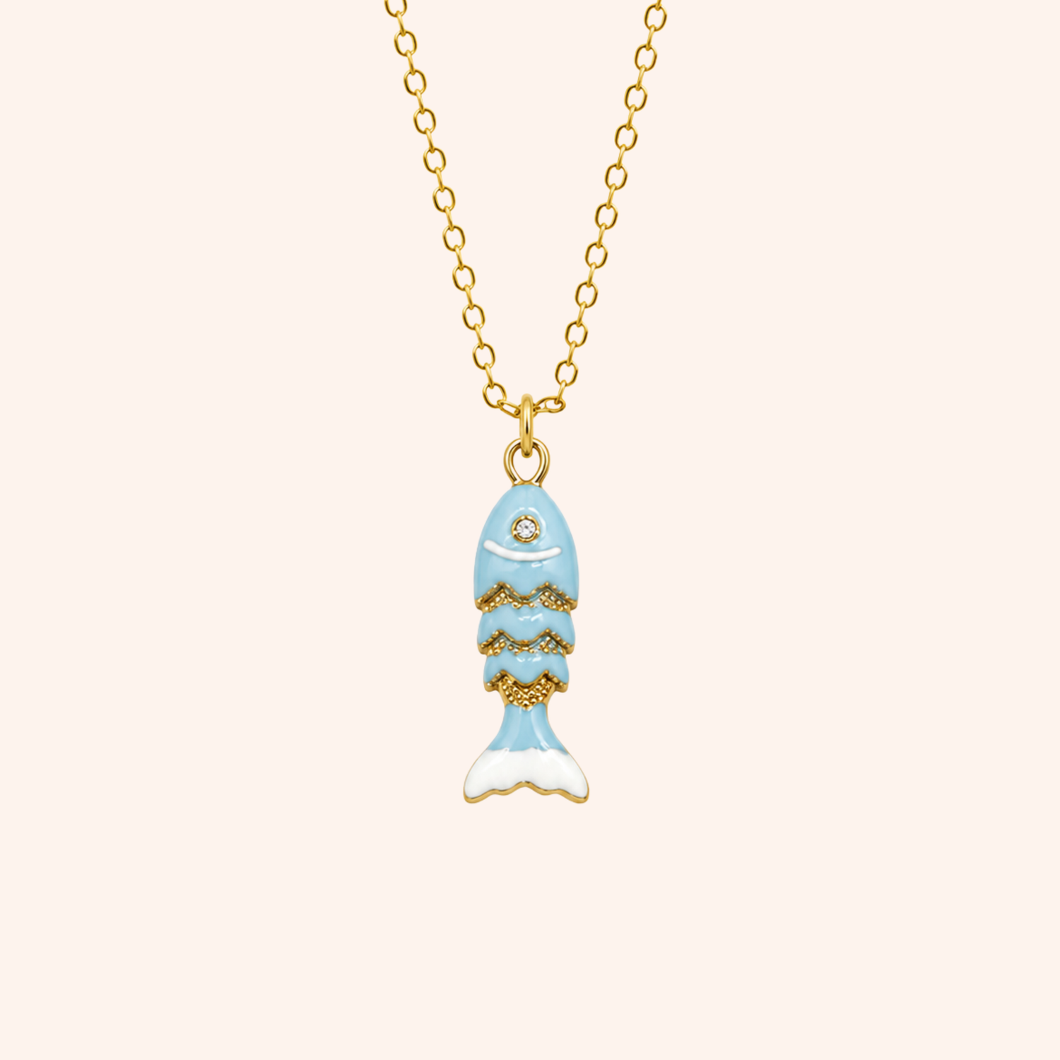 Collana Lucky Fish in oro