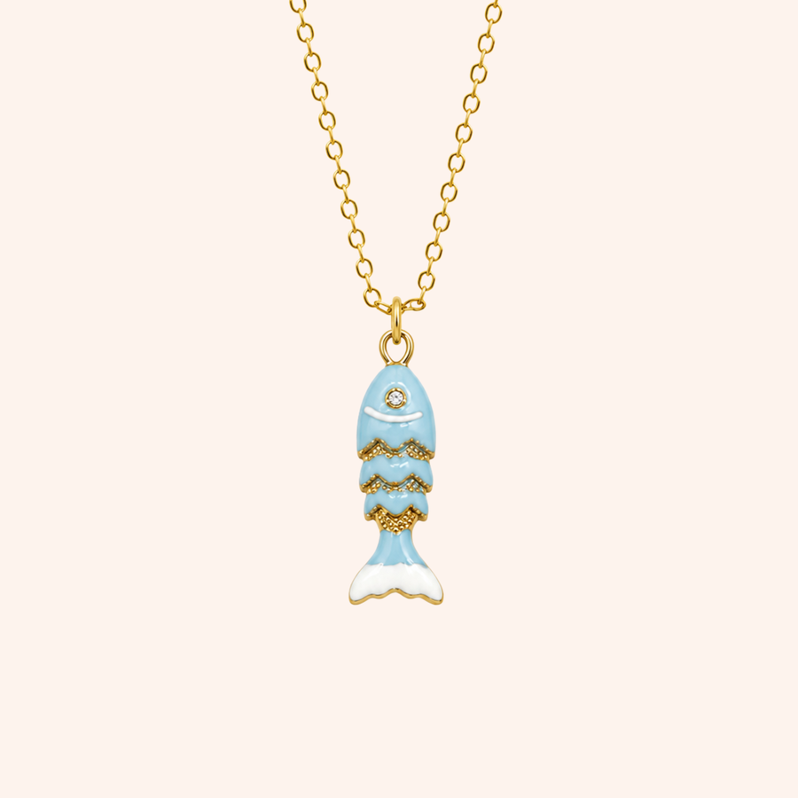 Collana Lucky Fish in oro