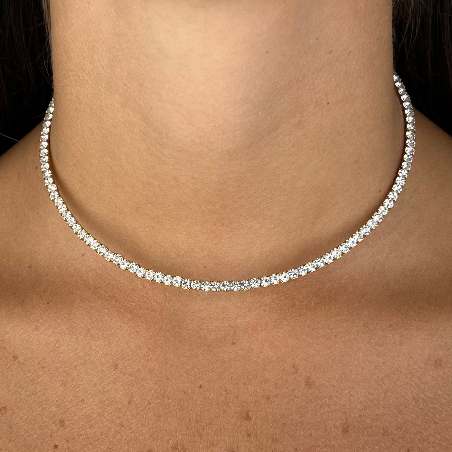 Collana Girocollo tennis rigido (Novità)