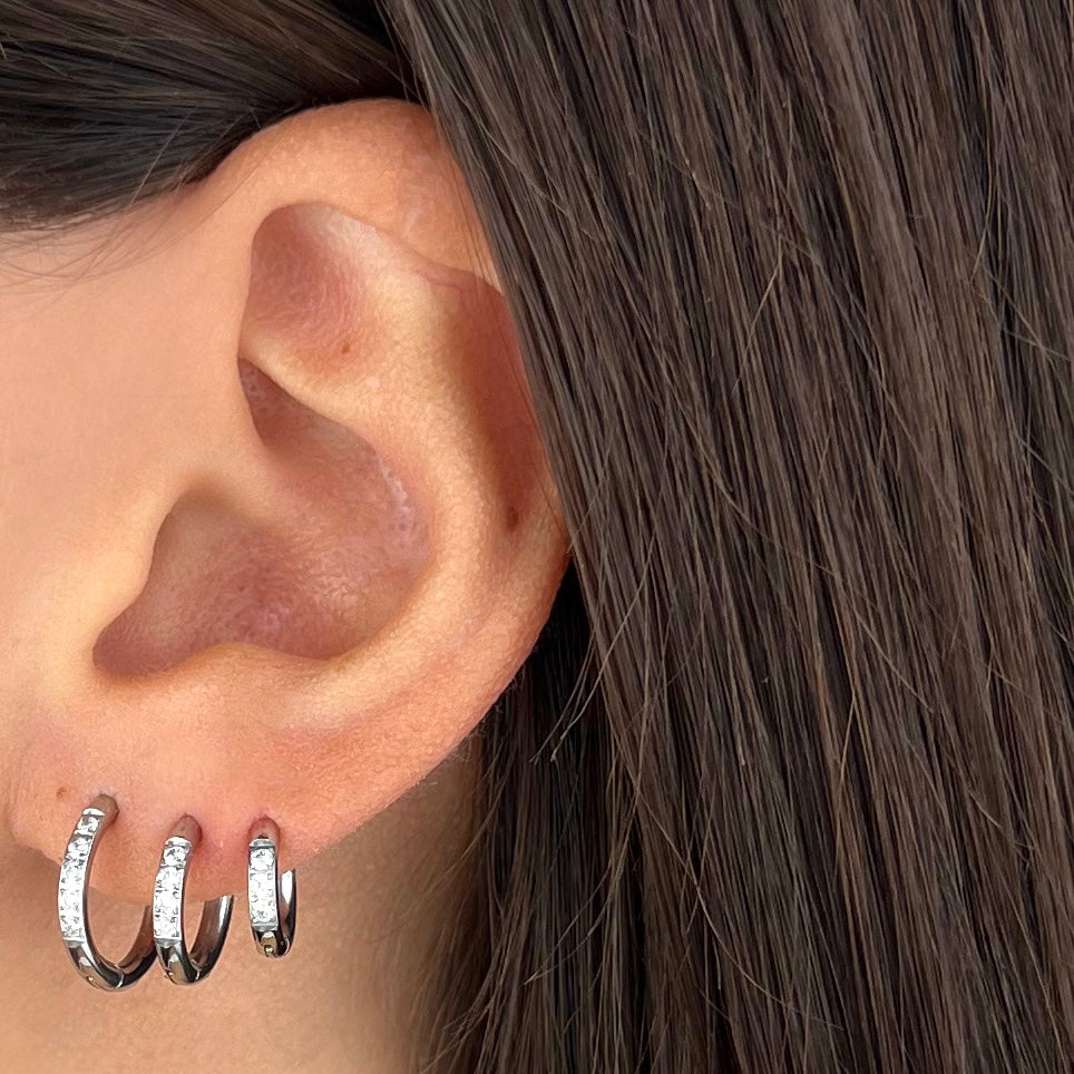 Set Orecchini Glitter Slim (Novità)