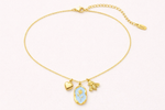 Collana Tulipano in oro - indossato