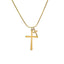 Collar de doble cruz
