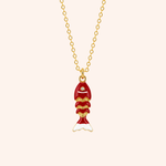 Collana Lucky Fish in oro - dettaglio