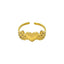 Anillo de corazón alado