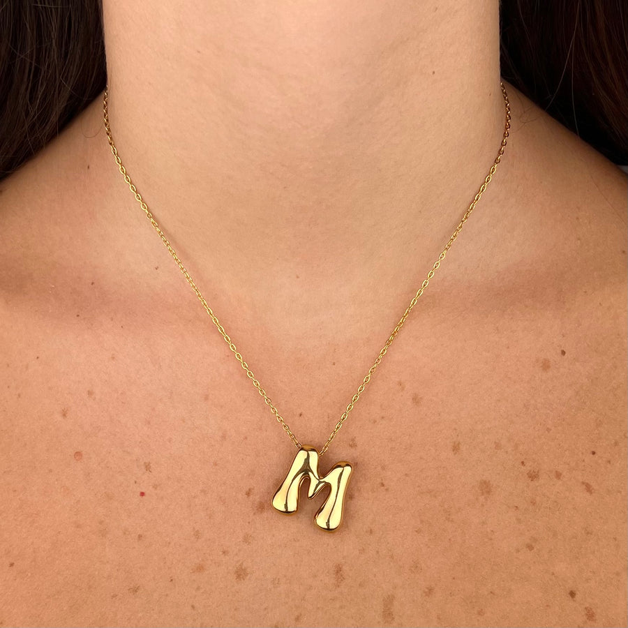 Collana Glass Letter - dettaglio