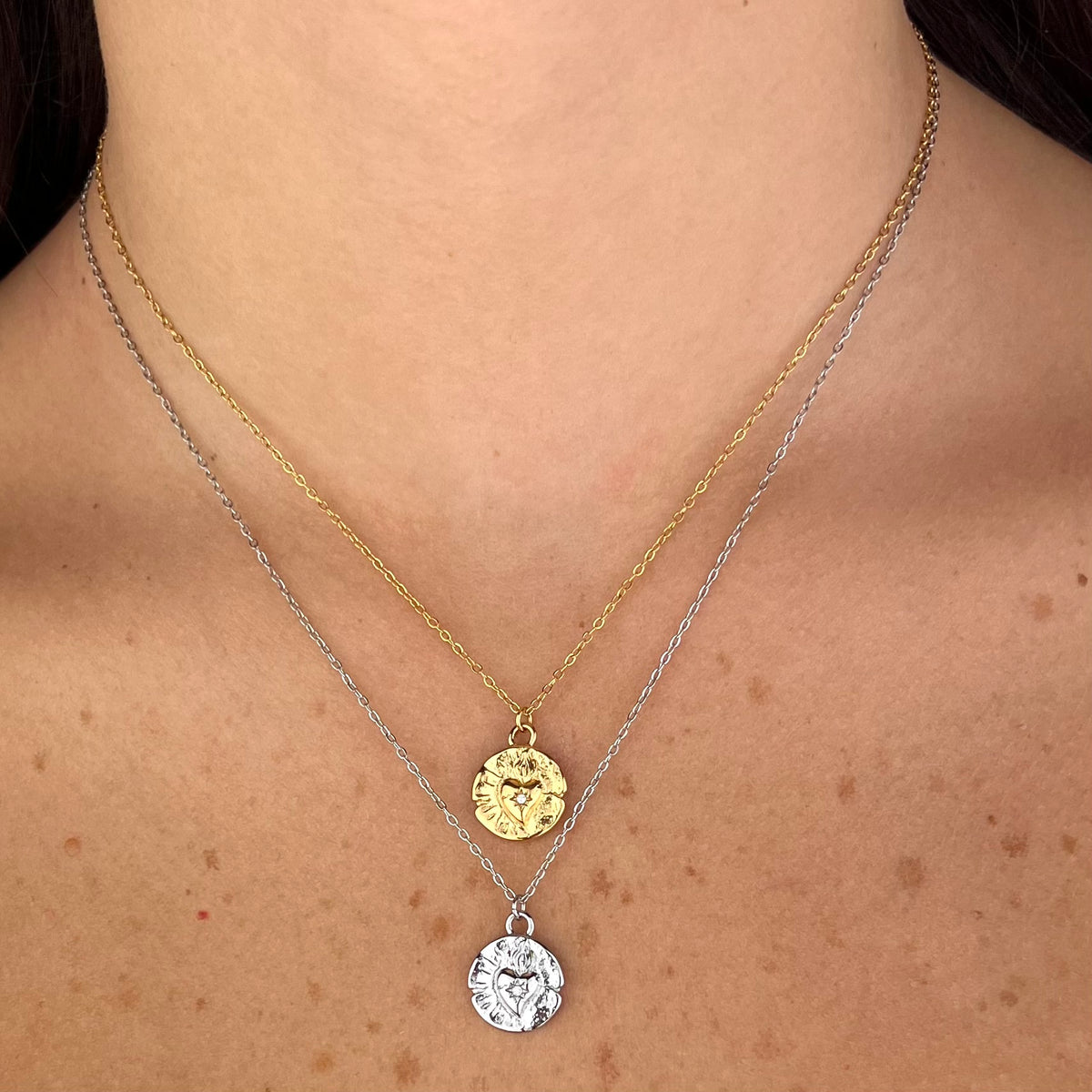 Collana Medaglietta cuore sacro