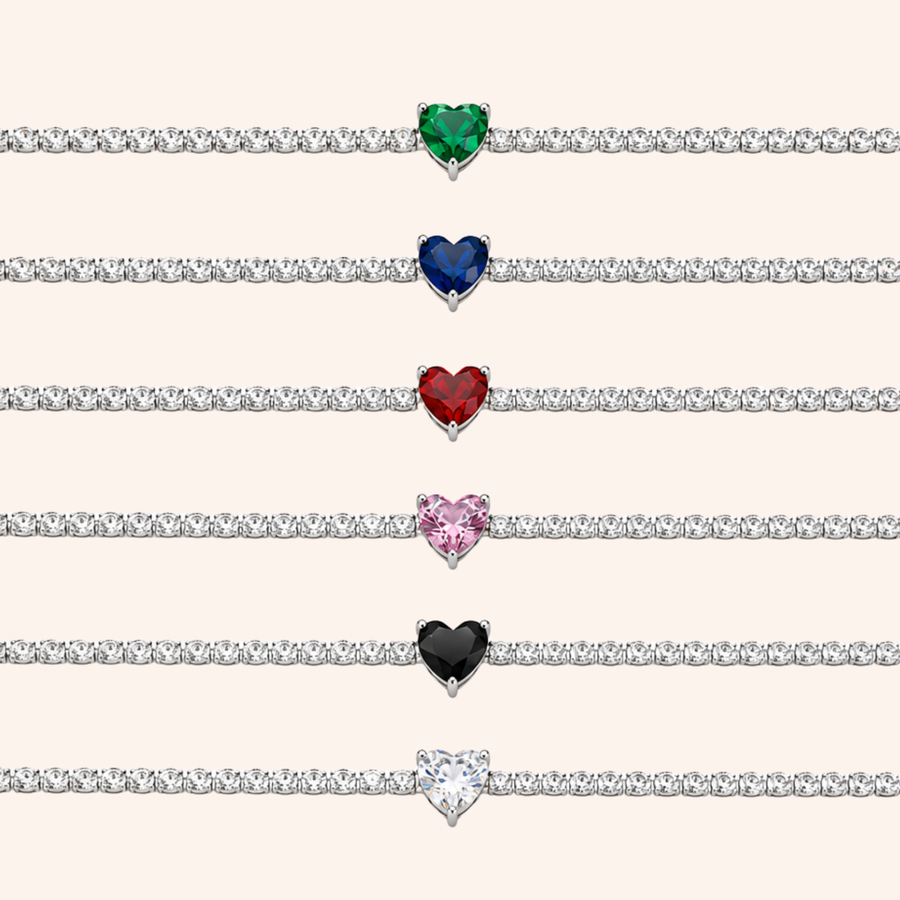 Pulsera Tennis Mini Heart