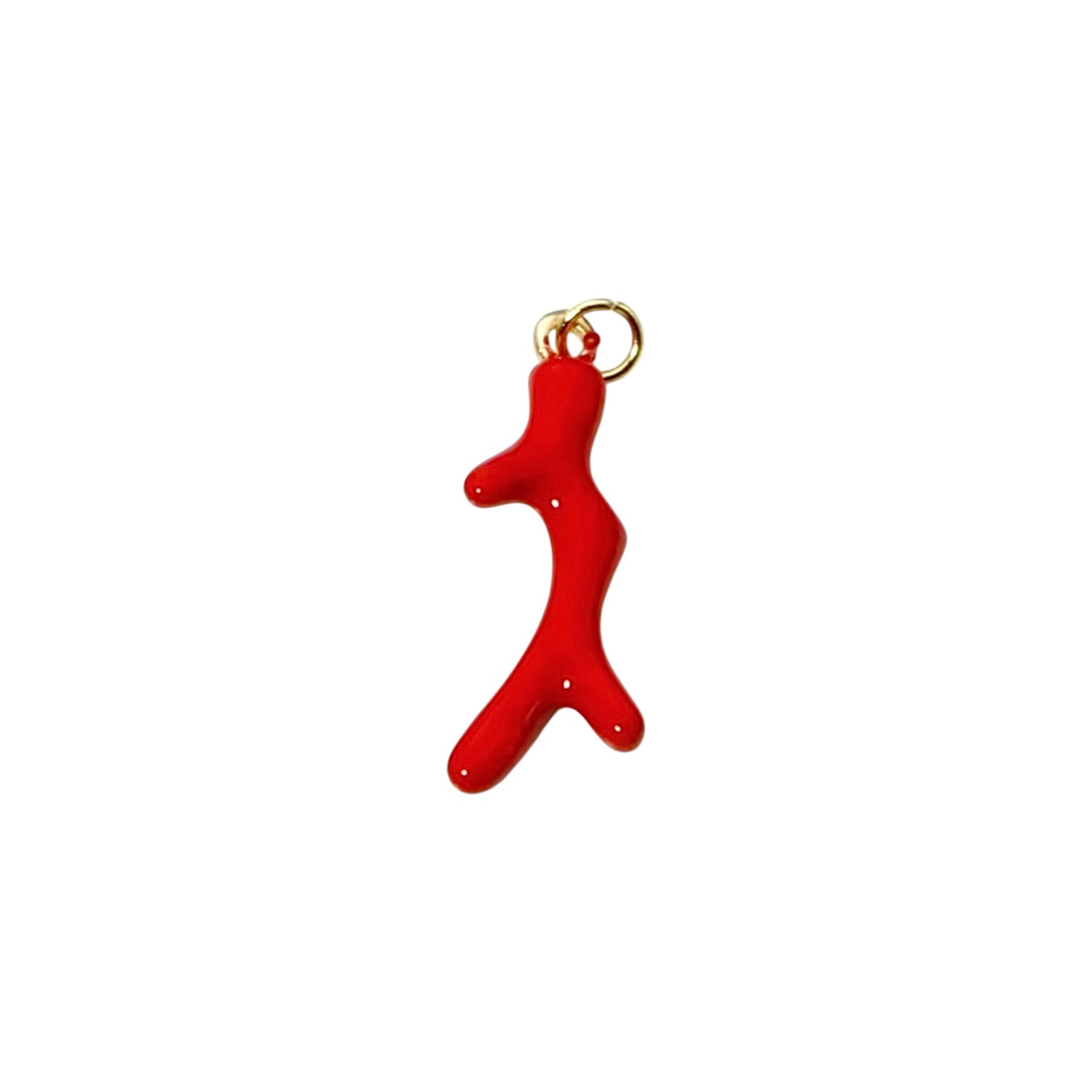 Ciondolo Corallo smaltato rosso