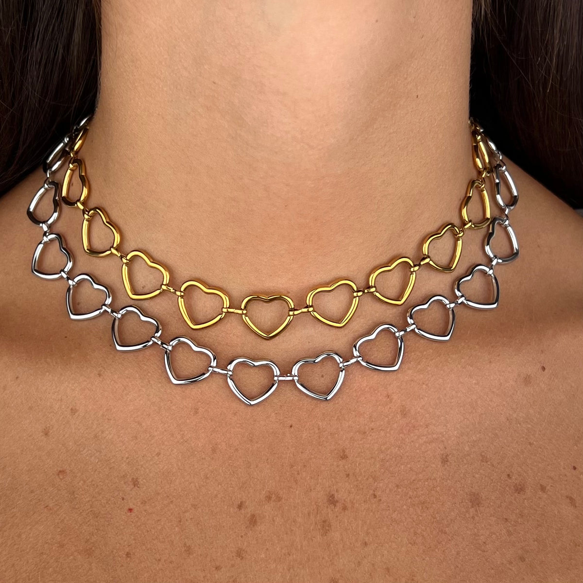 Collana Open hearts
