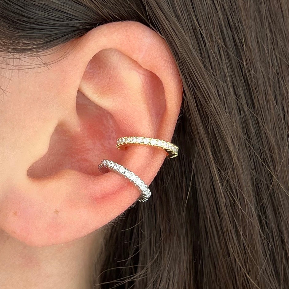 Banda de circonitas para aretes