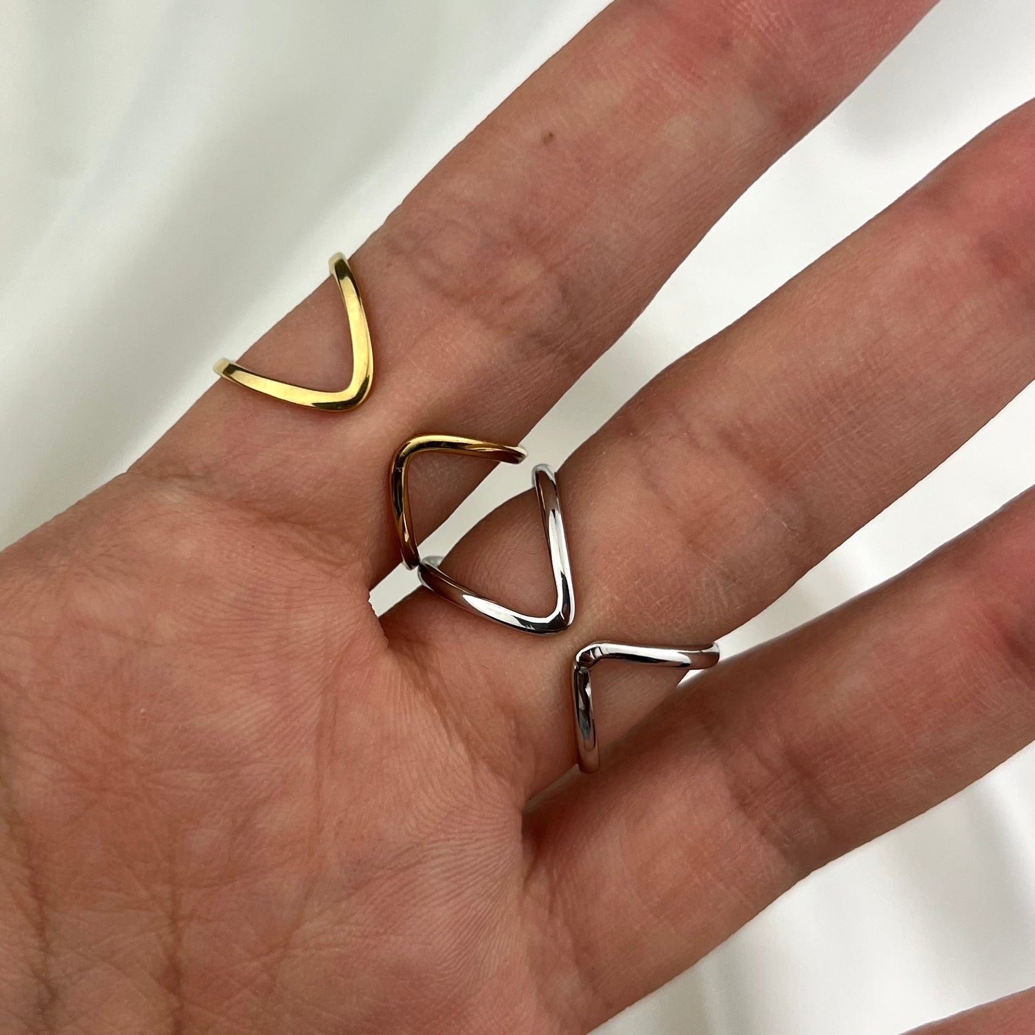 Anello X pavè (Novità)