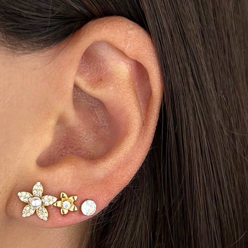 Set Orecchini Flowers Pearly
