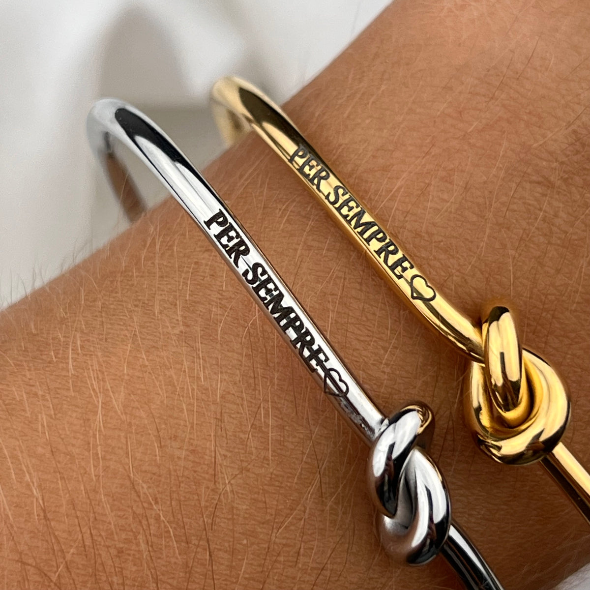 Bracciale Rigido Nodo - dettaglio